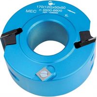 Leman – Porte-outils de toupie pour feuillurage et profilage – Diamètre d'alésage 120mm – Montage fers 40/50mm – Pour bois massifs et lamifiés