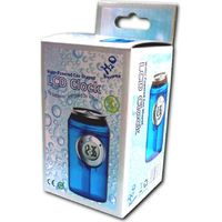 Horloge à eau LCD H2O Power, en forme de canette, écologique