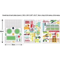 61 Stickers enfants Modes de transport