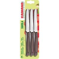COLTELLO DA TAVOLA SEGHETTATO manico marrone