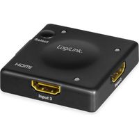 Commutateur HDMI LOGILINK HD0041, 3x1 ports, 1080p/60 Hz, Mini