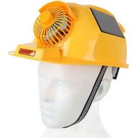 Doppelventilatorhelm mit leichtem Solarschutzhelm für Bau und Heimwerker FLITI