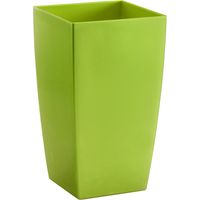 Vaso rettangolare ''Algarve'' in plastica colorati da esterno e giardino per fiori e piante -26 cm / Trasparente