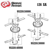 Set mit 2 unteren linken Klingen, Gianni Ferrari / Bieffebi 95220130000