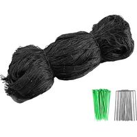 Rete Di Protezione Per Uccelli 7,5 X 15 M, Rete Anti-Uccelli, Rete Protettiva Per Alberi, Ortaggi, Frutta, Stagni, Rete Da Giardino Con Lacci A U E Picchetti Per Fiori, Alberi, Uso Agricolo