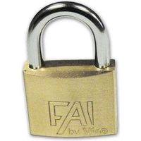 Lucchetto ad Arco in Ottone Viro Fai Art. 553 KA Misura 30 mm Int. Arco 17x16 mm