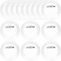 Lntyq 24 badges en acrylique avec épingle de sécurité, badges de bouton, pièces de bouton, badges ronds, badges pour bricolage, artisanat, photo de 44 mm