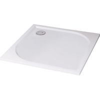 ONDEE ZEN - Receveur de douche HESTIA - 90x90cm - Résine - Blanc - Extra-plat - Antidérapant