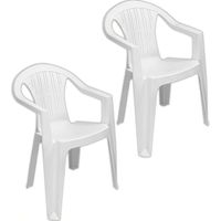 Set 2 Pz Siège Ratak Schiennale Bas Monobloc Blanc Opaque Avec Bracelets 021048