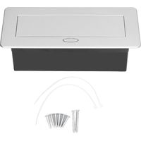 Prise électrique encastrable escamotable pour sol, bureau ou table, boîtier pop-up 250V 16A norme EU, kit avec couvercle