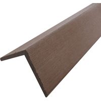 Profil d'angle bois composite pour bardage - Coloris - Chocolat, Epaisseur - 6 cm, Largeur - 6 cm, Longueur - 270 cm