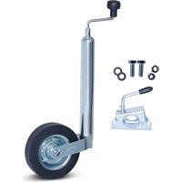 Roue jockey complète - MESO - Corps métal - 48mm - Collier + fixation