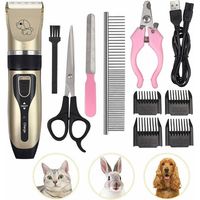 Tondeuse à poils pour chiens et chats, idéale pour les poils épais et longs, professionnelle et silencieuse, avec câble.