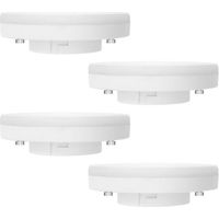 Ampoule GX53 LED 7W, Blanc Chaud 2700K, Non Dimmable, Équivalent à 50W Halogène, Ampoule LED GX53 Spot pour Armoires, Vitrines, 180°, AC 220V, 665LM, Lot de 4