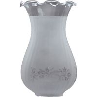 MERIDA Lampenschirm aus Glas 19x13cm matte Öffnung von 5cm