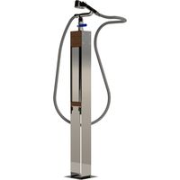 Eichenwald Modell 70 Gartendusche Altena klein mit Handbrause Gardena-Schlauchanschluss sowie Erdspieß