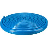 Funda de espuma para tuberías, azul, diámetro 15 mm, espesor 6 mm, rollo de 10 m
