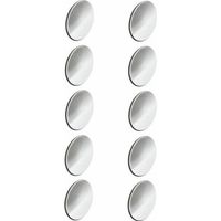 10x cache vis autocollant adhésif couleur chrome diamètre 16mm