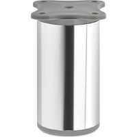 4er Pack - Möbelfuß DAP II Ø 40 mm Höhe 80 mm Chrom poliert höhenverstellbar