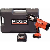 Prensadora inalámbrica completa con cargador de batería de 230 V, batería de Li-Ion de 18 V 2.0 - Ridgid RP 340-B