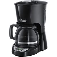Russell Hobbs 22620-56 Textures Plus Macchina da caffe' con filtro 1,25 L 10 tazze Timer Display colore Nero