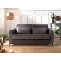 Owen - canapé 3 places convertible - couchage quotidien - matelas 12 cm - en velours