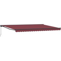 Cadre d'Store banne Auvent Bordeaux 500 × 300 cm