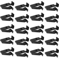 20 PiecesDash Retainer Clips Replacement, Automotive Car Metal Retainer, Car Front Console Retainer, Dashboard Inner Fixing Clips, Metal Trim Panel Spring Clip Assortment Set (Black)