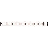 Renson – Grille aération VMC glissière 22mm – Longueur 375mm – Ajustement précis du débit d'air – 48526 - LG375