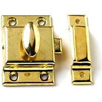 Bulk Hardware BH02220 Loqueteau tournant de placard Electro-Laiton, 45 mm