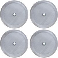 Lot de 4 filtres de rechange pour cafetière à piston Bodum, réutilisables en acier inoxydable 304, 4 pouces