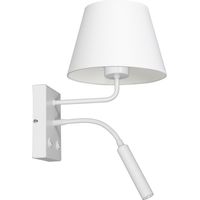 Applique blanche abat-jour conique Arden E27+G9 Luminex