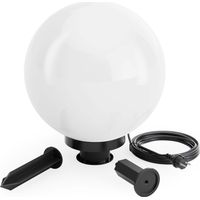 Wiltec Sfera luminosa per esterno Ø30 cm Lampada da giardino con picchetto IP44 40 W Attacco E-27