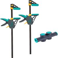 wolfcraft - Juego de sargentos monomanuales XL, 3 piezas - ref.8624000