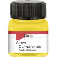 Kreul Acryl Glanzfarbe sonnengelb 20 ml Verzierfarbe