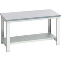 Bott 41004173.16V Cubio Bench with Half Shelf, Laminate Top 1500 x 900mm