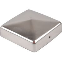 Pfostenkappe Edelstahl 121 mm Pyramide Abdeckkappe für Pfosten 12x12cm