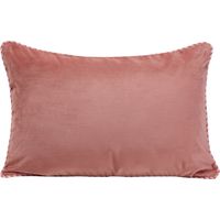 Housse de coussin en Velours lumineux et passementerie rayée DALILA