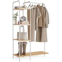 Porte-manteau en forme d'âne Blanc Newlux Jusqu'à 35 kg avec porte-chaussures, robuste, 4 étagères