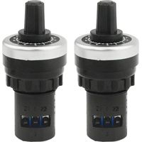 Lot de 2 potentiomètre rotatif LA42DWQ-22 22 mm 10 K Ohm à vitesse variable (10 K)