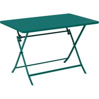 Tavolo da giardino pieghevole greensboro 4 posti 110x70cm verde opale - Hespéride