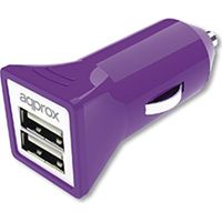 Caricatore da auto doppio USB (viola) approssimativamente