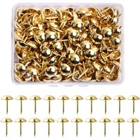 100 Stück 8 mm Polsternägel, dekorative Nägel, Polsternägel für Möbel, Polsternägel, antike Möbelnägel für Heimwerker, Sessel, Stühle, Sofa, Möbel, Betten, Holzdekoration, Gold