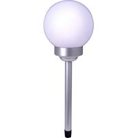 Naeve BALL Lampe solaire d'extérieur à LED de 15 cm avec capteur de luminosité (aube/crépuscule) 9 000-10 000 K IP44
