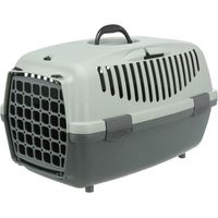 TRIXIE Box de transport Capri 1 - XS - 32 x 31 x 48 cm - Anthraciten gris et vert - Pour chien