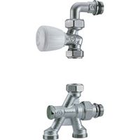 Giacomini – Robinet thermostatisable monotube 1/2'' – Vanne papillon 4 voies – Douille auto-étanche – Pression max 10 bar – Pour circuit monotube