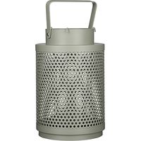 Farol portavelas barney color verde ø16x25cm