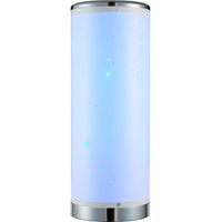 Litecraft Glow Starburst Table Lamp Cylinder Colour Changing LED Base - White