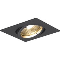 Deckeneinbauleuchte Quad H 230 V, max. 50 Watt, 82x82 mm, schwarz matt