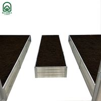 Kit de jardinière surélevées pour une serre 3x4 m, acier galvanisé, Klasika Greenhouses